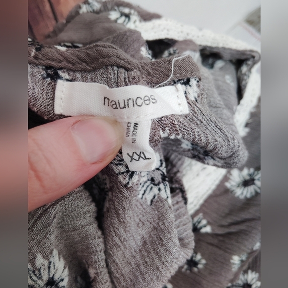2for$25 Maurices Floral Brown Women's Top Size XXL - Picture 5 of 6